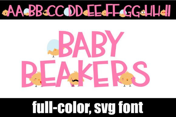 Baby Beakers Font for Creative Projects