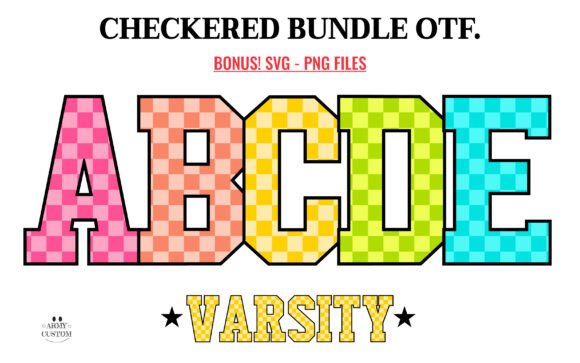 Checkered Back to School Font