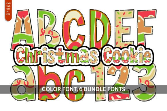 Christmas Cookie Bundle Font
