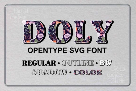 Doly: A Colorful Font for Creative Makers