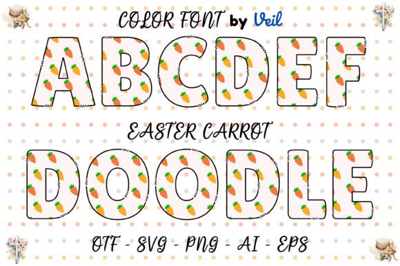 Easter Carrot Font for Bold Campaigns