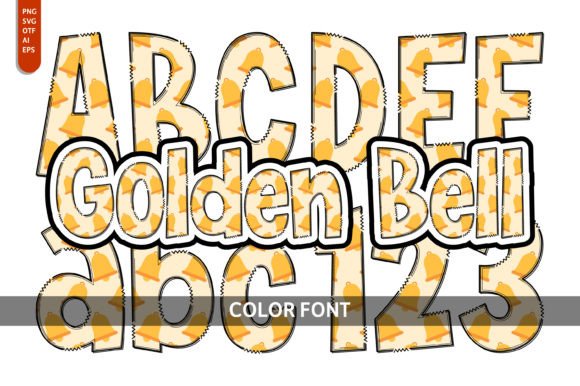 Golden Bell Font for Creative Marketing
