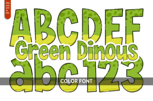 Green Dinous Font for Business