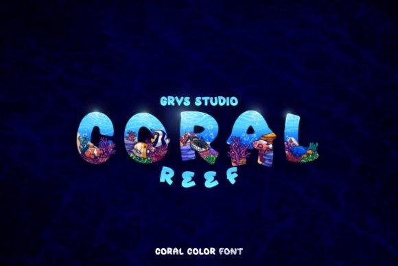 Grvs Coral Reef Colorful Decorative Font