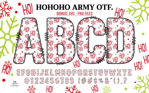 Hohoho Army Font for Web Design