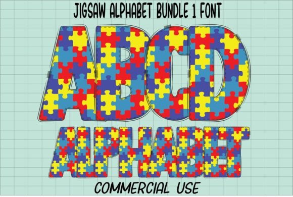 Jigsaw Alphabet: A Playful Font for Polished Branding