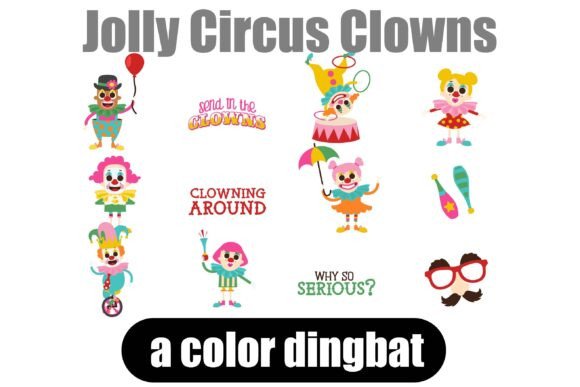 Jolly Circus Clowns: A Color Font with a Big Personality