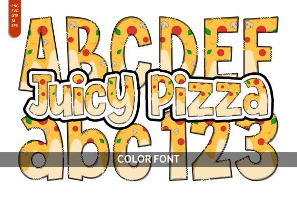 Juicy Pizza Font for Creative Design