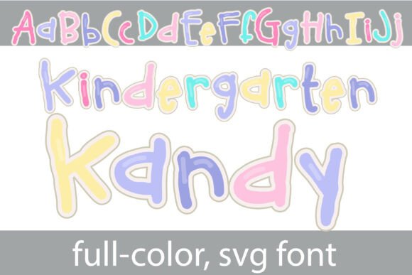 Kindergarten Kandy Font for Creative Design