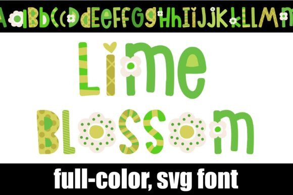 Lime Blossom Font: A Fresh Take on Color Typography