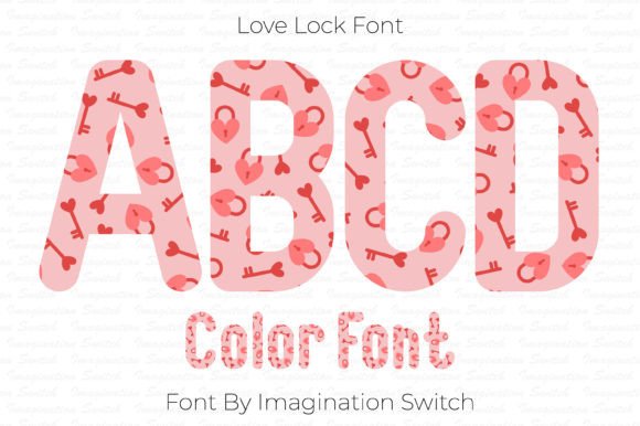 Love Lock: A Colorful Typeface for Creative Projects