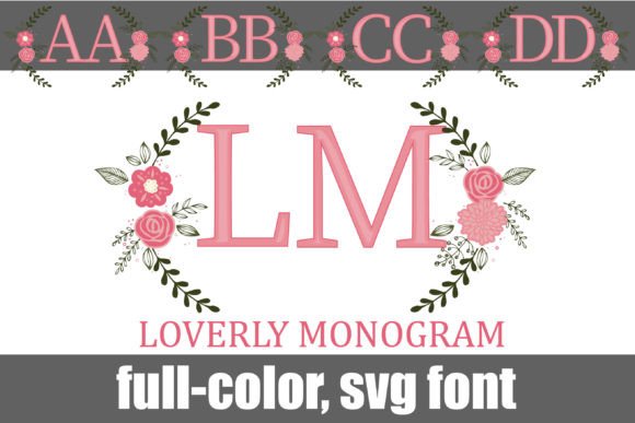 Loverly Monogram: A Color Font for Creative Campaigns