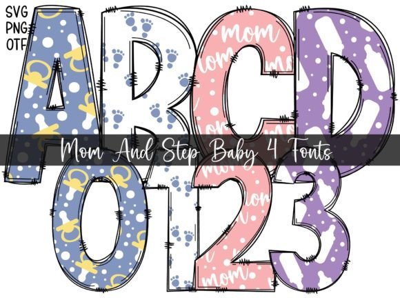 Mom and Step Baby Font Review