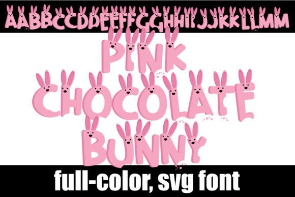 Pink Chocolate Bunny Font
