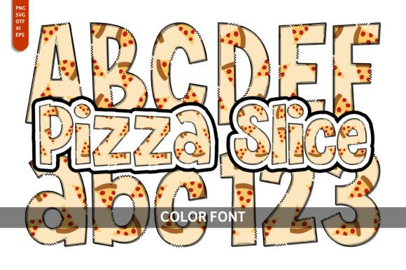 Pizza Slice Font: Playful Typography for Designers