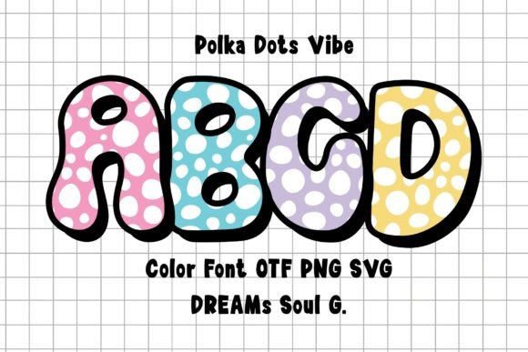Polkadotsvibeviolet: A Color Font for Playful Web Design