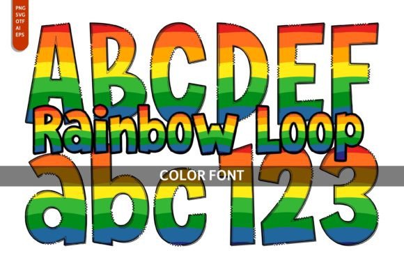 Rainbow Loop: A Color Font for Playful Branding