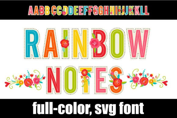 Rainbow Notes Font for Bold Branding