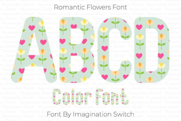 Romantic Flowers Font