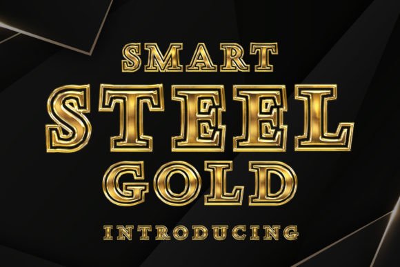 Smart Steel Gold: A Bold Font for Impactful Campaigns
