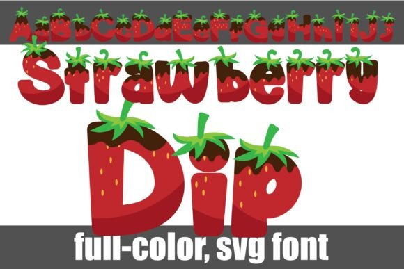 Strawberry Dip Font for Creative Marketing