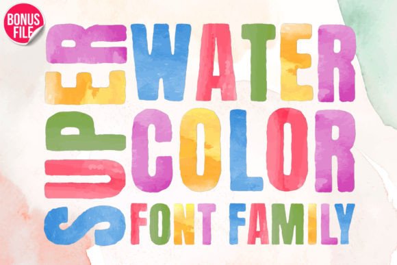Super Watercolor Font for Bold Branding