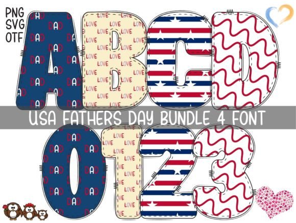 USA Fathers Day Font for Bold Branding